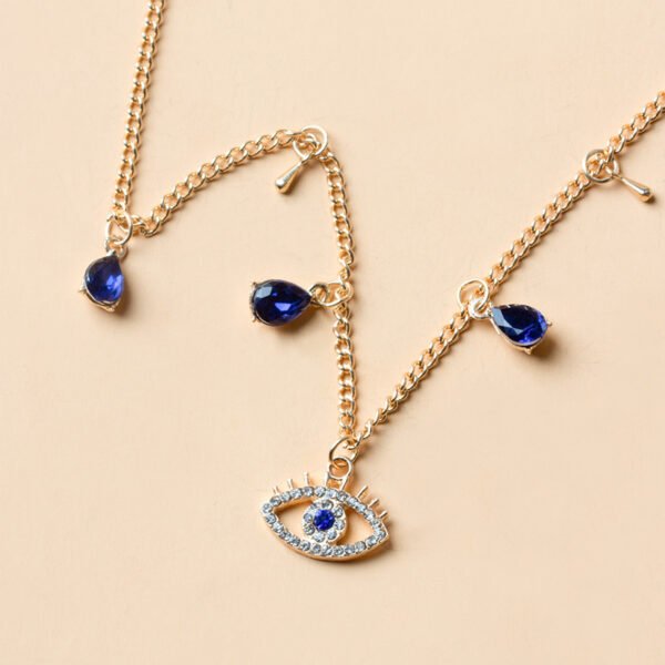 Fashion Gold Plated Devil’s Eye Crystal Necklace Necklaces 7