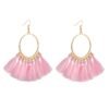 European And American New Su Earrings Women’s Fan-shaped Color Earrings 16