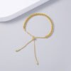 Simple Adjustable Gold Titanium Steel Stainless Steel Women’s Bracelet Bracelets 11