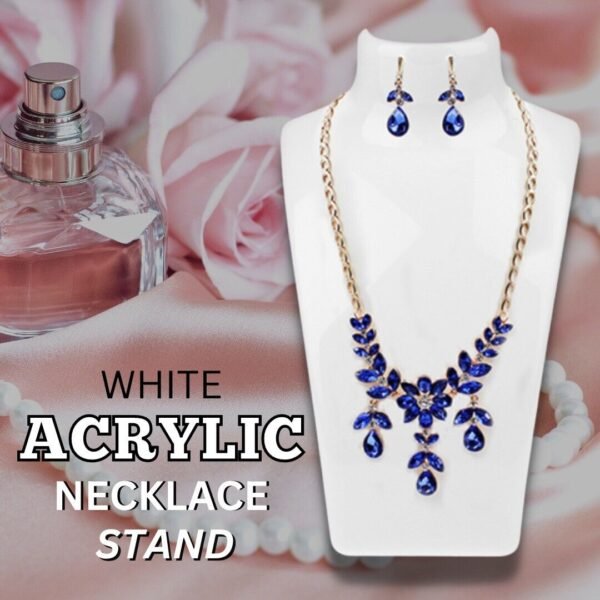 Acrylic Display Stand Necklace Pendant Bust Mannequin Earring Jewelry Chain Show Necklaces 9