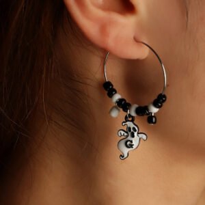 Fun Pumpkin Earrings With Rice Beads Earrings