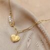 Golden Brooch Pearl Love Sisters Necklace Other 12 Golden Brooch Pearl Love Sisters Necklace Other 12