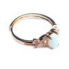 Rose Gold Ring White Opal Colorful Rings 12