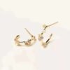 Women’s Gold-plated S925 Stud Earrings Earrings 15 Women’s Gold-plated S925 Stud Earrings Earrings 15