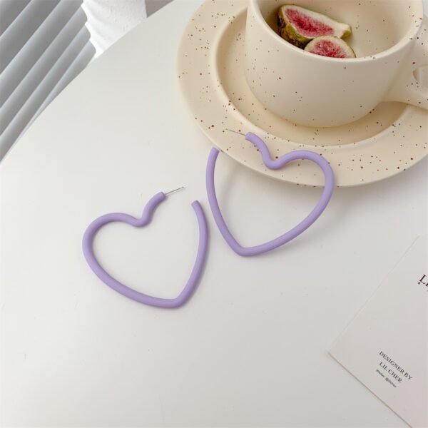 Needle Earrings Korea Ins Temperament Earrings Candy Color Love Acrylic Earrings Earrings 9