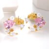 Korean Version Of Fairy Flower Earrings Female Cute Japanese Sweet Earrings 13
