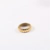 Trendy Gold Plated Fettuccine Croissant Ring Rings 20