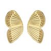 Butterfly Wing Earrings Copper Plating Real Gold Earrings 12 Butterfly Wing Earrings Copper Plating Real Gold Earrings 12