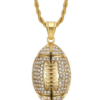 316L stainless steel gym jewelry Gold plated men rugby ball necklace Necklaces 11 316L stainless steel gym jewelry Gold plated men rugby ball necklace Necklaces 11