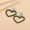 Fashion Simple Retro Net Red Heart-Shaped Earrings Earrings 10