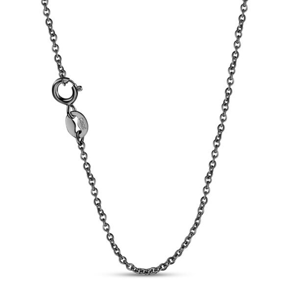 Creative Simple Black Lung Versatile Ins Style S925 Silver Plated Black Gold Diy Necklace For Men And Women Necklaces 6