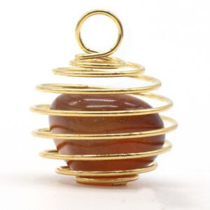 Natural Crystal Agate Semi-precious Copper Wire Winding Accessories