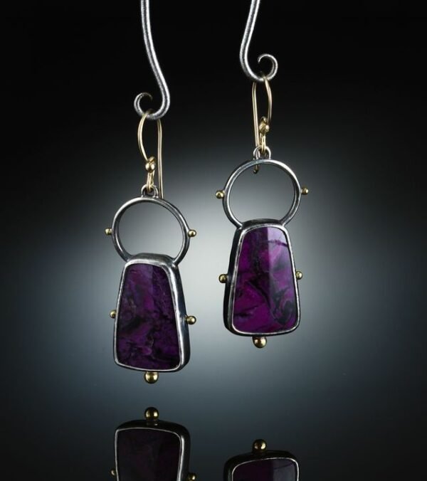 Personality Creative Purple Girl Earrings Earrings 3