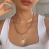 Multi-layer Snake Bone Chain Necklace Creative Personality Hollow Necklaces 9