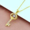 Rose Gold Plated Gold Key Smart Heartbeat Necklace Necklaces 10 Rose Gold Plated Gold Key Smart Heartbeat Necklace Necklaces 10