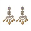Drop Shaped Crystal Full Of Diamond Temperament Long Earrings Atmospheric Earrings Earrings 9