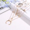 Vintage Multilayer Crystal Turkish Star Moon Necklace Sexy Beach Gold Pendant Necklaces 14 Vintage Multilayer Crystal Turkish Star Moon Necklace Sexy Beach Gold Pendant Necklaces 14