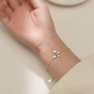 Gold Simple Diamond Inlaid Female Bracelet Bracelets