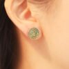 Geometric Round Mineral Crystal Earrings Earrings 13