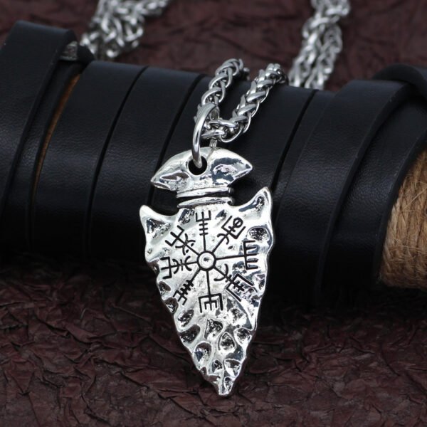 Fashion Simple Alloy Compass Pendant Necklace Necklaces 6