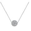 Fashion Full Diamond Round Necklace Women Necklaces 17