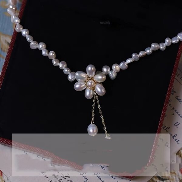 Natural Freshwater Pearl Copper Plated 14K Gold Necklace Necklaces 7