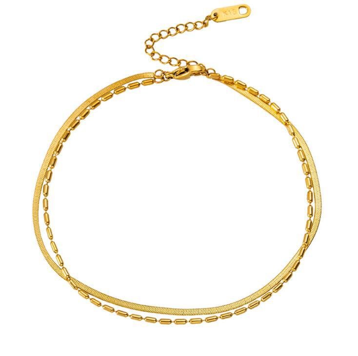 Frosty Light Luxury 18k Gold Delicate Bracelet Bracelets 4 Frosty Light Luxury 18k Gold Delicate Bracelet Bracelets 4