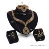Fashion Gold-plated Four-piece Set With Diamonds Earrings 9
