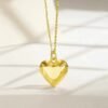 18K Gold Cut Love Gold Pendant Versatile Necklaces 10