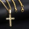 Zircon Plated True Gold Pendant Necklace Necklaces 16