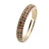Colorful Zircon Jewelry Micro Setting Gold Adjustable Ring Women Rings 14