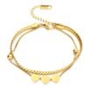 Niche Design Sense Multi-layer Winding Hand Rope Color Preservation 18K Gold Love Bracelet Bracelets 12