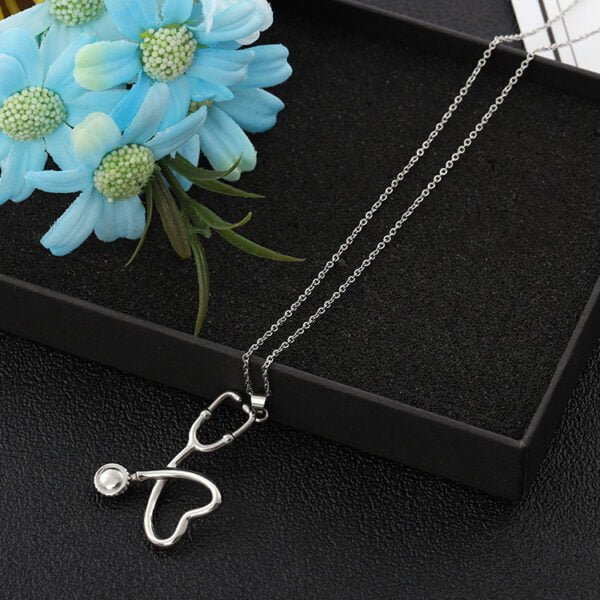 Gold Plated Titanium Steel Necklace Creative Nurse Necklaces 7