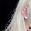 Small Wing Ear Bone Nail Love Heart Zircon Earrings Earrings 12 Small Wing Ear Bone Nail Love Heart Zircon Earrings Earrings 12