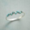 Fashion Simple Retro Love Turquoise Ring Rings 15