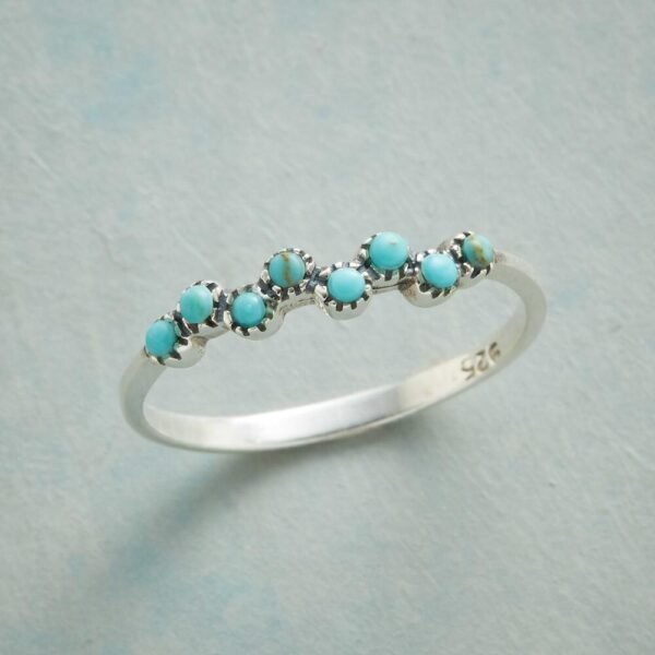 Fashion Simple Retro Love Turquoise Ring Rings 8