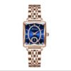 Fashionable Rose Gold Square Women’s Diamond Two-pin Half Watch watches 16 Fashionable Rose Gold Square Women’s Diamond Two-pin Half Watch watches 16