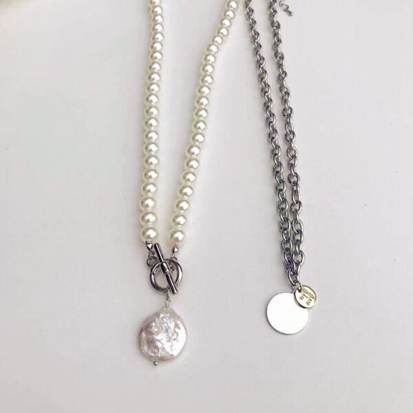 French Simple Style OT Buckle Neck Chain Clavicle Necklaces 7