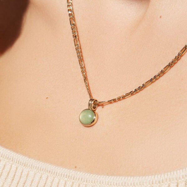 Natural Stone Necklace Real Gold Simple Necklaces 8