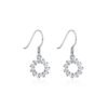 Sterling Silver S925 Circle Shape Earrings Earrings 10