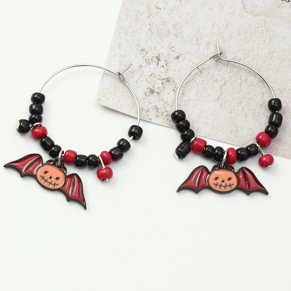Fun Pumpkin Earrings With Rice Beads Earrings 8 Fun Pumpkin Earrings With Rice Beads Earrings 8