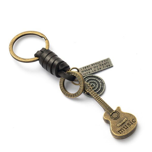 Women’s Fashion Vintage Handwoven Leather Keychain Accessories 7