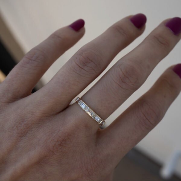 Women’s 18K Gold Champagne Ring Three-piece Set Rings 7