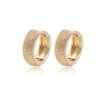 Gold Semi-glossy Semi-lug Ear Buckle Korean Version Of The New Round Earrings Jewelry Earrings 11