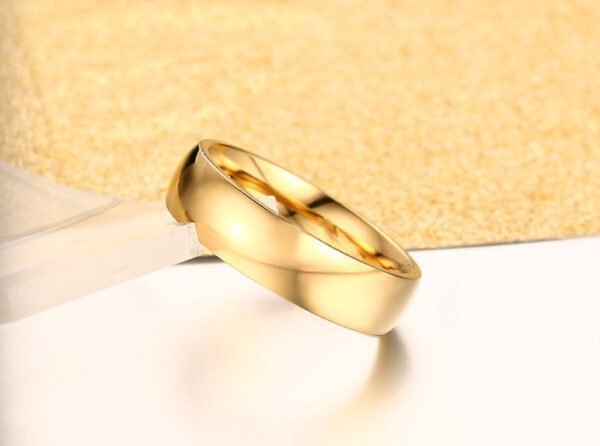 Stainless Steel Ring Vacuum Gold-plated Ring Rings 7