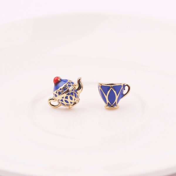 New Fashion Style Cute Personality Alloy Teacup Set Earrings Earrings 9