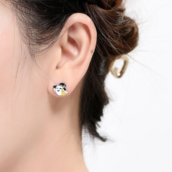 Girly Fashion Skull Head Funny Animal Earring Set Earrings 4