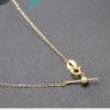 Feedthrough Chain Adjustment Chain 18K Gold Necklaces 9 Feedthrough Chain Adjustment Chain 18K Gold Necklaces 9