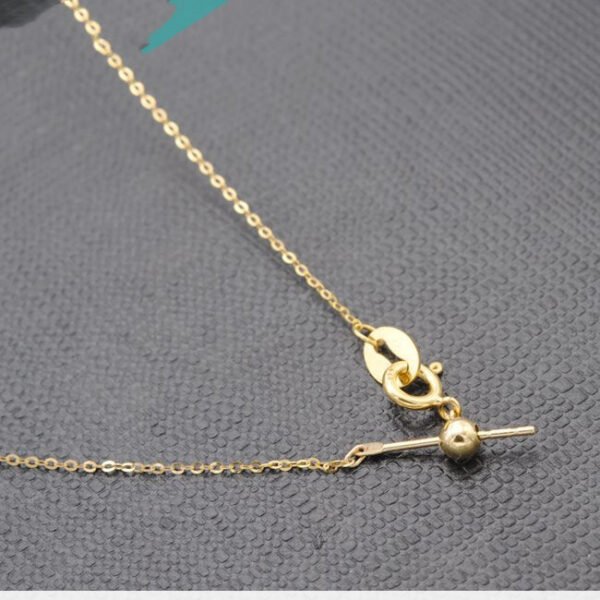 Feedthrough Chain Adjustment Chain 18K Gold Necklaces 4