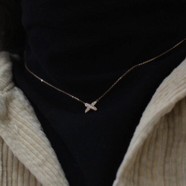 Artistic All-match Letters S925 Sterling Silver Gold-plated Necklace Necklaces 8
